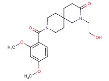 9-(2,4-dimethoxybenzoyl)-2-(2-hydroxyethyl)-2,9-diazaspiro[5.5]undecan-3-one