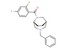 (1S*,5R*)-3-benzyl-6-(2,4-difluorobenzoyl)-3,6-diazabicyclo[3.2.2]nonane
