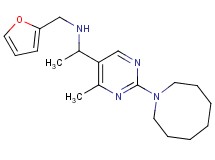 1-[2-(1-azocanyl)-4-methyl-5-pyrimidinyl]-N-(2-furylmethyl)ethanamine
