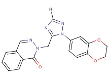 2-{[1-(2,3-dihydro-1,4-benzodioxin-6-yl)-1H-1,2,4-triazol-5-yl]methyl}phthalazin-1(2H)-one