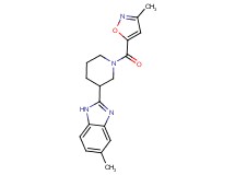 5-methyl-2-{1-[(3-methylisoxazol-5-yl)carbonyl]piperidin-3-yl}-1H-benzimidazole