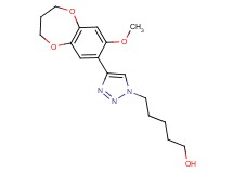 5-[4-(8-methoxy-3,4-dihydro-2H-1,5-benzodioxepin-7-yl)-1H-1,2,3-triazol-1-yl]pentan-1-ol
