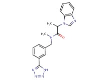2-(1H-benzimidazol-1-yl)-N-methyl-N-[3-(1H-tetrazol-5-yl)benzyl]propanamide
