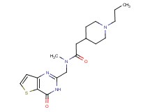 N-methyl-N-[(4-oxo-3,4-dihydrothieno[3,2-d]pyrimidin-2-yl)methyl]-2-(1-propylpiperidin-4-yl)acetamide