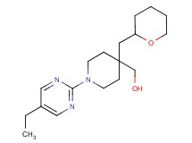[1-(5-ethylpyrimidin-2-yl)-4-(tetrahydro-2H-pyran-2-ylmethyl)piperidin-4-yl]methanol