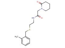 N-{2-[(2-methylbenzyl)thio]ethyl}-2-(2-oxopiperidin-1-yl)acetamide