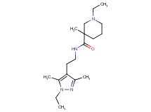 1-ethyl-N-[2-(1-ethyl-3,5-dimethyl-1H-pyrazol-4-yl)ethyl]-3-methyl-3-piperidinecarboxamide