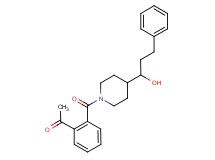 1-(2-{[4-(1-hydroxy-3-phenylpropyl)-1-piperidinyl]carbonyl}phenyl)ethanone