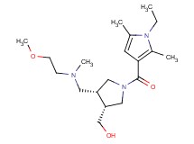 ((3R*,4R*)-1-[(1-ethyl-2,5-dimethyl-1H-pyrrol-3-yl)carbonyl]-4-{[(2-methoxyethyl)(methyl)amino]methyl}pyrrolidin-3-yl)methanol