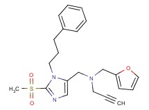 (2-furylmethyl){[2-(methylsulfonyl)-1-(3-phenylpropyl)-1H-imidazol-5-yl]methyl}2-propyn-1-ylamine