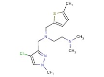 N-[(4-chloro-1-methyl-1H-pyrazol-3-yl)methyl]-N',N'-dimethyl-N-[(5-methyl-2-thienyl)methyl]ethane-1,2-diamine