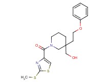 [1-{[2-(methylthio)-1,3-thiazol-4-yl]carbonyl}-3-(2-phenoxyethyl)-3-piperidinyl]methanol