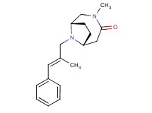 (1S*,6R*)-3-methyl-9-[(2E)-2-methyl-3-phenylprop-2-en-1-yl]-3,9-diazabicyclo[4.2.1]nonan-4-one