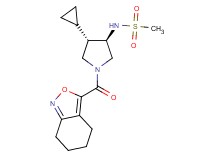 N-[trans-4-cyclopropyl-1-(4,5,6,7-tetrahydro-2,1-benzisoxazol-3-ylcarbonyl)pyrrolidin-3-yl]methanesulfonamide