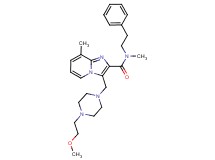 3-{[4-(2-methoxyethyl)-1-piperazinyl]methyl}-N,8-dimethyl-N-(2-phenylethyl)imidazo[1,2-a]pyridine-2-carboxamide
