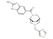 2-methyl-5-{[(1S*,5R*)-3-(1,3-thiazol-4-ylmethyl)-3,6-diazabicyclo[3.2.2]non-6-yl]carbonyl}-1H-benzimidazole
