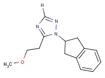 1-(2,3-dihydro-1H-inden-2-yl)-5-(2-methoxyethyl)-1H-1,2,4-triazole