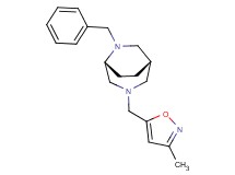(1S*,5R*)-6-benzyl-3-[(3-methylisoxazol-5-yl)methyl]-3,6-diazabicyclo[3.2.2]nonane
