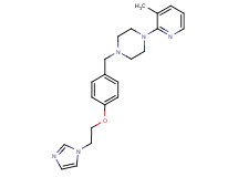 1-{4-[2-(1H-imidazol-1-yl)ethoxy]benzyl}-4-(3-methyl-2-pyridinyl)piperazine