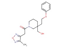 [1-[(4-methyl-1,2,5-oxadiazol-3-yl)acetyl]-3-(2-phenoxyethyl)-3-piperidinyl]methanol