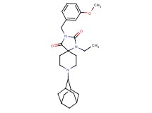 8-(2-adamantyl)-1-ethyl-3-(3-methoxybenzyl)-1,3,8-triazaspiro[4.5]decane-2,4-dione