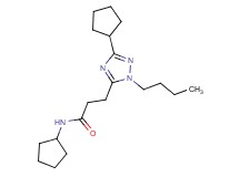 3-(1-butyl-3-cyclopentyl-1H-1,2,4-triazol-5-yl)-N-cyclopentylpropanamide