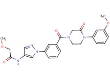 2-methoxy-N-[1-(3-{[4-(3-methoxyphenyl)-3-oxo-1-piperazinyl]carbonyl}phenyl)-1H-pyrazol-4-yl]acetamide