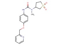 N-(1,1-dioxidotetrahydro-3-thienyl)-N-methyl-N'-[4-(pyridin-2-ylmethoxy)phenyl]urea