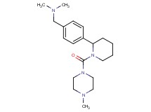 N,N-dimethyl-1-(4-{1-[(4-methyl-1-piperazinyl)carbonyl]-2-piperidinyl}phenyl)methanamine