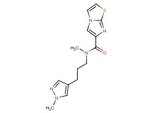 N-methyl-N-[3-(1-methyl-1H-pyrazol-4-yl)propyl]imidazo[2,1-b][1,3]thiazole-6-carboxamide