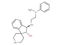 (2R*,3R*)-3-({2-[methyl(phenyl)amino]ethyl}amino)-2,3-dihydrospiro[indene-1,4'-piperidin]-2-ol
