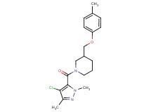 1-[(4-chloro-1,3-dimethyl-1H-pyrazol-5-yl)carbonyl]-3-[(4-methylphenoxy)methyl]piperidine