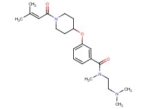 N-[2-(dimethylamino)ethyl]-N-methyl-3-{[1-(3-methyl-2-butenoyl)-4-piperidinyl]oxy}benzamide