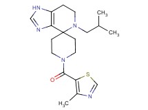 5-isobutyl-1'-[(4-methyl-1,3-thiazol-5-yl)carbonyl]-1,5,6,7-tetrahydrospiro[imidazo[4,5-c]pyridine-4,4'-piperidine]