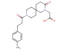 {9-[3-(4-methylphenyl)propanoyl]-3-oxo-2,9-diazaspiro[5.5]undec-2-yl}acetic acid