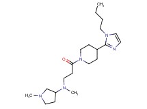 N-{3-[4-(1-butyl-1H-imidazol-2-yl)piperidin-1-yl]-3-oxopropyl}-N,1-dimethylpyrrolidin-3-amine