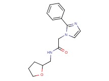 2-(2-phenyl-1H-imidazol-1-yl)-N-(tetrahydro-2-furanylmethyl)acetamide