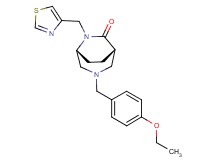 (1S*,5R*)-3-(4-ethoxybenzyl)-6-(1,3-thiazol-4-ylmethyl)-3,6-diazabicyclo[3.2.2]nonan-7-one