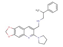 (2-phenylpropyl){[6-(1-pyrrolidinyl)[1,3]dioxolo[4,5-g]quinolin-7-yl]methyl}amine