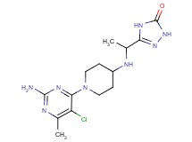 5-(1-{[1-(2-amino-5-chloro-6-methylpyrimidin-4-yl)piperidin-4-yl]amino}ethyl)-2,4-dihydro-3H-1,2,4-triazol-3-one
