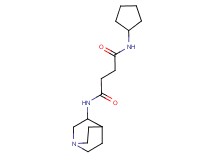 N-1-azabicyclo[2.2.2]oct-3-yl-N'-cyclopentylsuccinamide