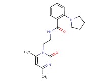 N-[2-(4,6-dimethyl-2-oxopyrimidin-1(2H)-yl)ethyl]-2-pyrrolidin-1-ylbenzamide