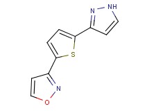 3-[5-(1H-pyrazol-3-yl)-2-thienyl]isoxazole