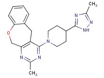 2-methyl-4-[4-(3-methyl-1H-1,2,4-triazol-5-yl)piperidin-1-yl]-5,11-dihydro[1]benzoxepino[3,4-d]pyrimidine
