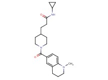 N-cyclopropyl-3-{1-[(1-methyl-1,2,3,4-tetrahydro-6-quinolinyl)carbonyl]-4-piperidinyl}propanamide