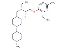 N-ethyl-2-[(2-ethyl-6-methyl-3-pyridinyl)oxy]-N-[(1'-methyl-1,4'-bipiperidin-4-yl)methyl]acetamide