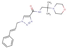 N-[2-methyl-2-(4-morpholinyl)propyl]-1-[(2E)-3-phenyl-2-propen-1-yl]-1H-1,2,3-triazole-4-carboxamide