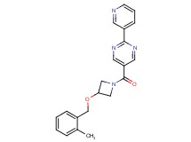 5-({3-[(2-methylbenzyl)oxy]-1-azetidinyl}carbonyl)-2-(3-pyridinyl)pyrimidine