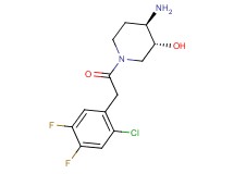 (3R*,4R*)-4-amino-1-[(2-chloro-4,5-difluorophenyl)acetyl]piperidin-3-ol