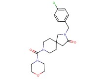 2-(4-chlorobenzyl)-8-(morpholin-4-ylcarbonyl)-2,8-diazaspiro[4.5]decan-3-one